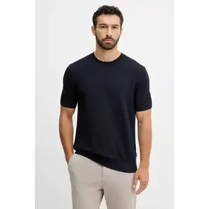 BOSS tricou culoarea bleumarin, uni, 50543161 imagine