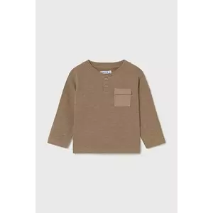 Mayoral longsleeve bebeluși culoarea maro, 2064 imagine