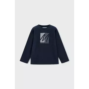 Mayoral longsleeve din bumbac pentru copii culoarea bleumarin, cu imprimeu, 4086 imagine