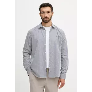 Trussardi cămașă din bumbac culoarea bleumarin, cu guler clasic, relaxed, 5007N000009N imagine