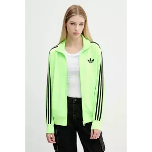 adidas Originals bluză Firebird culoarea verde, cu imprimeu, JX7859 imagine