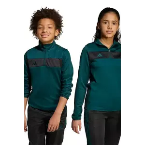 adidas Performance bluză copii culoarea verde, cu imprimeu, KC7237 imagine
