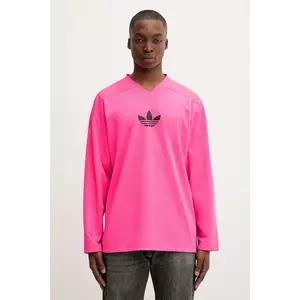 adidas Originals longsleeve Mesh Ls culoarea roz, cu imprimeu, JY1309 imagine