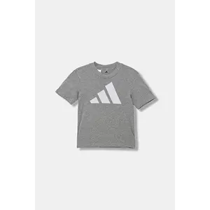 adidas tricou de bumbac pentru copii culoarea gri, cu imprimeu, JV9869 imagine