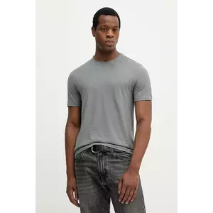 United Colors of Benetton tricou din bumbac culoarea bej, uni, 3JE1J19A5 imagine