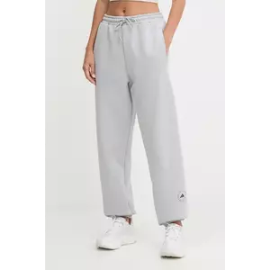 adidas by Stella McCartney pantaloni de trening culoarea gri, uni, JX6777 imagine