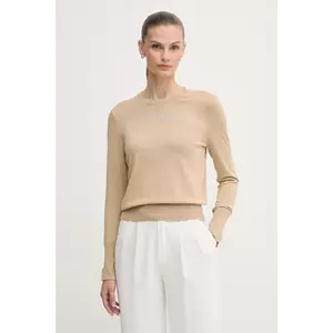 Dkny pulover culoarea bej, light, DJ5R0743 imagine