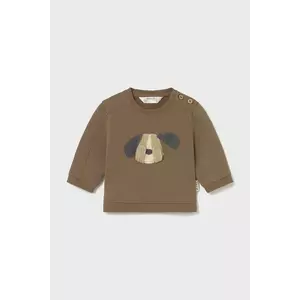 Mayoral Newborn pulover din bumbac pentru bebeluși culoarea maro, light, 2406 imagine