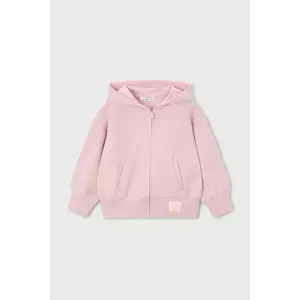 Mayoral bluză copii culoarea roz, cu glugă, uni, 4449 imagine