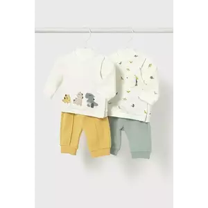 Mayoral Newborn compleu bebe culoarea galben, 2620 imagine