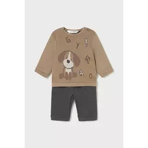 Mayoral Newborn compleu bebe culoarea maro, 2583 imagine