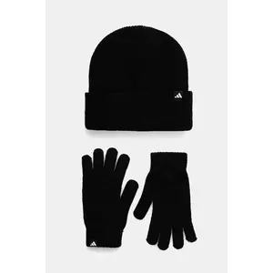 adidas Performance căciulă și mănuși pentru copii 2-pack culoare neagră JP2783 imagine