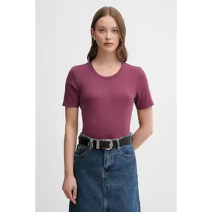 United Colors of Benetton tricou din bumbac culoarea violet, 3GA2E16A0 imagine