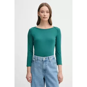 United Colors of Benetton longsleeve din bumbac culoarea roz, 3GA2E16A1 imagine