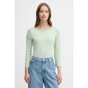 United Colors of Benetton longsleeve din bumbac culoarea roz, 3GA2E16A1 imagine