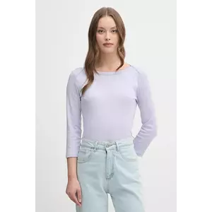 United Colors of Benetton longsleeve din bumbac culoarea roz, 3GA2E16A1 imagine