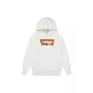 Levi's bluză copii SUNRISE BATWING HOODIE culoarea bej, cu glugă, cu imprimeu, 8EP038 imagine