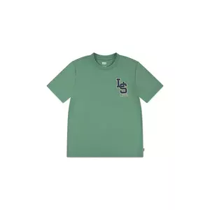 Levi's tricou copii STREAMLINE MONOGRAM TEE culoarea verde, cu imprimeu, 9EP035 imagine