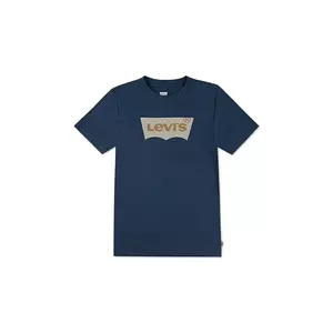 Levi's tricou de bumbac pentru copii culoarea turcoaz, cu imprimeu, 9E8157 imagine
