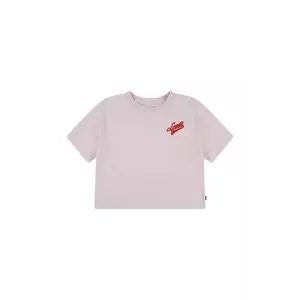 Levi's tricou de bumbac pentru copii BOXY MEET AND GREET culoarea roz, 3EN561 imagine