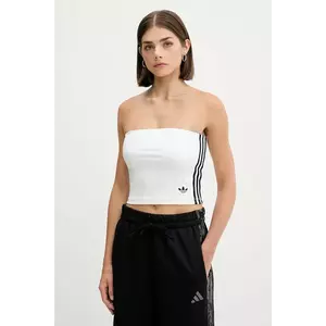 adidas Originals top 3-Stripes culoarea alb, cu spate descoperit, JX7720 imagine