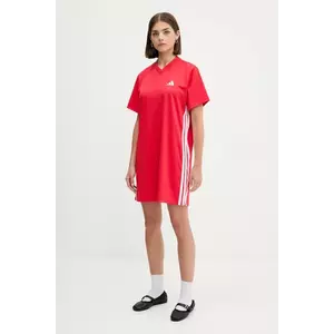 adidas rochie culoarea roșu, mini, drept, JZ8131 imagine