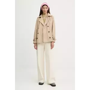 Renewed palton Creative Upcycling femei, culoarea bej, Renewed INTU x Answear imagine