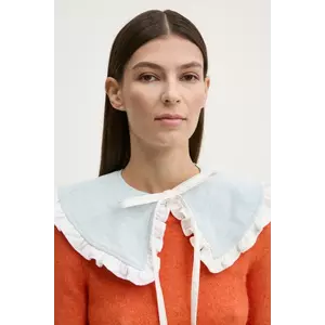 Renewed guler decorativ din denim Creative Upcycling culoarea albastru Renewed INTU x Answear imagine