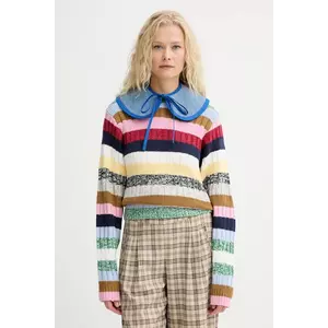 Renewed guler decorativ din denim creative upcycling cu imprimeu, Renewed INTU x Answear imagine