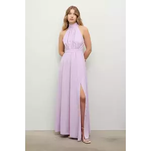 Answear.LAB rochie culoarea roz, maxi, evazati imagine