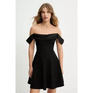 Answear.LAB rochie culoarea negru, mini, evazati imagine