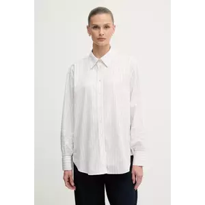 Gant cămașă din bumbac culoarea alb, cu guler clasic, relaxed, 4300520 imagine