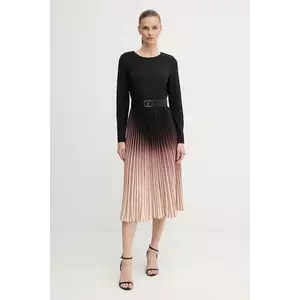 Dkny rochie culoarea negru, midi, evazați, DD4H1C24 imagine