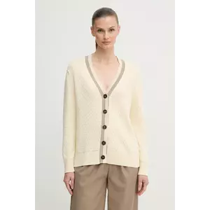 Gant cardigan culoarea bej, 4805343 imagine
