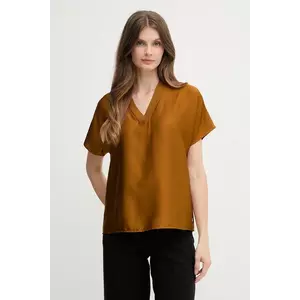 Joseph Ribkoff bluză culoarea maro, uni, 253921 imagine