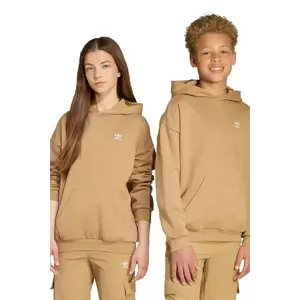 adidas Originals bluză copii culoarea verde, cu glugă, uni, JX2798 imagine