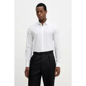 Trussardi cămașă culoarea alb, cu guler clasic, slim, 5004N000006N imagine