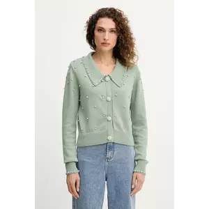 Silvian Heach cardigan din amestec de cașmir NOLLEY culoarea verde, GPA25222CD imagine