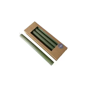 Boltze lumânare decorativă 25 cm 4-pack culoarea verde imagine