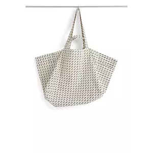 HAY pungă de cumparaturi Logo Weekend 90 x 54 x 38 cm culoarea alb imagine