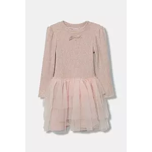 Jamiks rochie fete GIULIANA culoarea roz, mini, evazati, JZI149 imagine