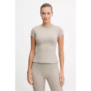New Balance tricou de antrenament culoarea bej, WT53125ADS imagine