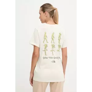 The North Face tricou din bumbac Connect Relaxed culoarea bej, NF0A8E41QLI1 imagine