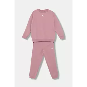 Puma trening copii Loungewear Oversized Sweat Suit FL G culoarea roz, 689727 imagine