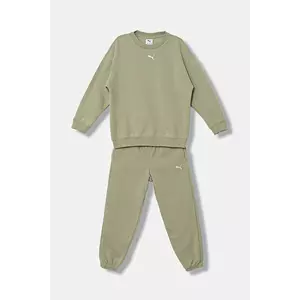 Puma trening copii Loungewear Oversized Sweat Suit FL G culoarea verde, 689727 imagine