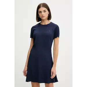 Tommy Jeans rochie culoarea bleumarin, mini, evazați, DW0DW21120 imagine