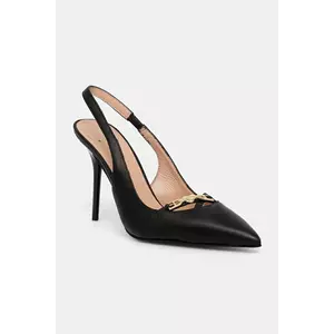 Love Moschino stilettos de piele culoarea negru, JA10309G1NIA0000 imagine