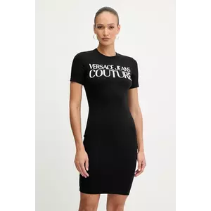 Versace Jeans Couture rochie culoarea negru, mini, mulată, 79HAOE05 CJ02E imagine