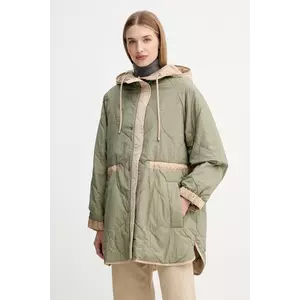Weekend Max Mara geacă cu două fețe ALCAMO culoarea bej, de tranziție, oversize, 2525496011600 imagine