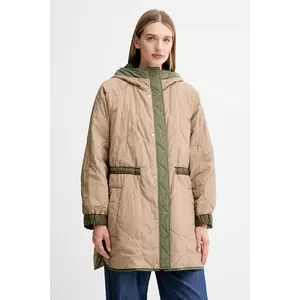 Weekend Max Mara geacă cu două fețe ALCAMO culoarea verde, de tranziție, oversize, 2525496011600 imagine